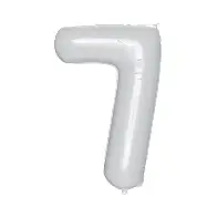 Pkg White Number Seven 34"